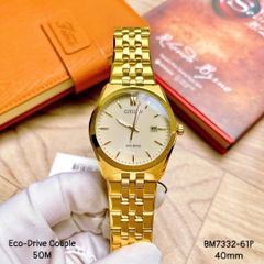 Đồng Hồ Nam Citizen Quartz Eco-Drive BM7332-61P Gold