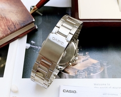 Đồng Hồ Nam Casio Quartz MTP-1374D-5AVDF Dây Thép Mặt Đen