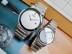 Đồng Hồ Cặp Citizen Quartz Eco-Drive GA1050-51A và AU1060-51A ( Giá 1 Chiếc )