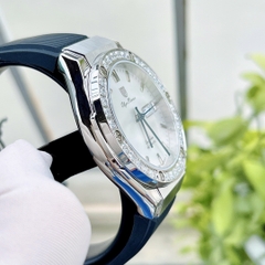 Đồng Hồ Nam Olym Pianus Automatic  OP990-45 Vỏ Trắng Mặt Trắng Classic Fusion  Đính Diamond