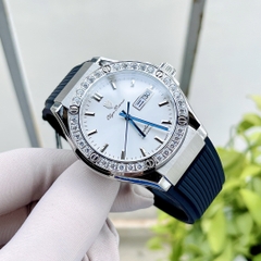 Đồng Hồ Nam Olym Pianus Automatic  OP990-45 Vỏ Trắng Mặt Trắng Classic Fusion  Đính Diamond