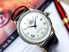 Đồng Hồ Orient Bamino gen II SAC00009W0 Automatic ( Bản Nội Địa Japan ) Mặt Trắng Kim Xanh Nam