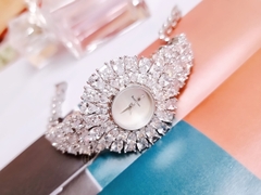 Đồng Hồ Nữ Royal Crown Quartz 5711  Dây Sắt Chính Hãng 