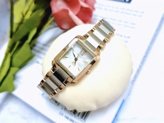 Đồng Hồ Nữ Citizen Quartz Eco-Drive  EW5556-52D Dây Sắt Viền Rose