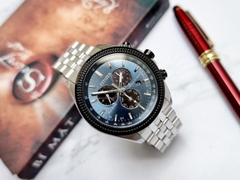 Đồng Hồ Nam Citizen Quartz Eco-Drive PERPETUAL CALENDAR BL5568-54L Dây Sắt Mặt Xanh
