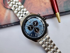 Đồng Hồ Nam Citizen Quartz Eco-Drive PERPETUAL CALENDAR BL5568-54L Dây Sắt Mặt Xanh