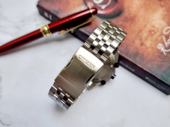 Đồng Hồ Nam Citizen Quartz Eco-Drive PERPETUAL CALENDAR BL5568-54L Dây Sắt Mặt Xanh