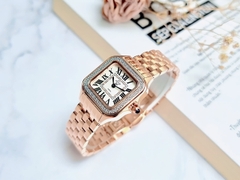 Đồng Hồ Nữ GV2 by Gevril Quartz Milan Diamond Swiss Rose 12111B