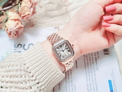 Đồng Hồ Nữ GV2 by Gevril Quartz Milan Diamond Swiss Rose 12111B