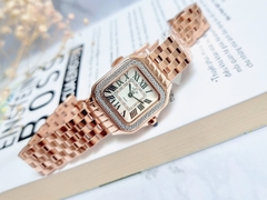 Đồng Hồ Nữ GV2 by Gevril Quartz Milan Diamond Swiss Rose 12111B