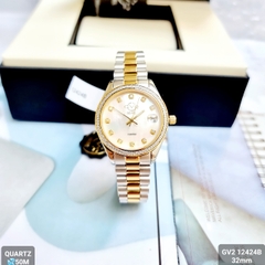 Đồng Hồ Nữ GV2 By Gevril Quartz 12424B  Diamond
