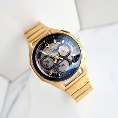 Đồng Hồ Nam Bulova 97A144 Chnorograph Dây Sắt Vàng Mặt Đen