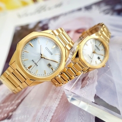 Đồng Hồ Cặp Citizen Quartz Eco-Drive BM7492-57A  EW2582-59A ( Giá 1 Chiếc )