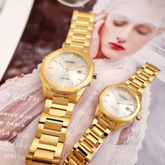 Đồng Hồ Cặp Citizen Quartz Eco-Drive BM7492-57A  EW2582-59A ( Giá 1 Chiếc )