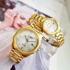 Đồng Hồ Cặp Citizen Quartz Eco-Drive BM7492-57A  EW2582-59A ( Giá 1 Chiếc )