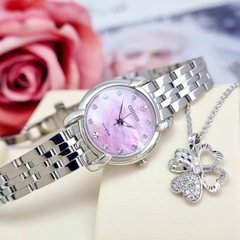 Đồng Hồ Nữ Citizen Quartz Eco-Drive EM0710-54Y  Dây Sắt Mặt Hồng