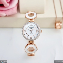 Đồng Hồ Nữ Sunrise Quartz 9011AA Sắt Rose Sapphire