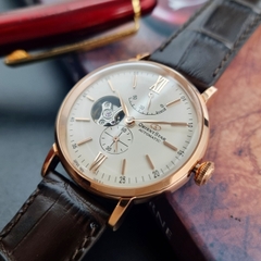 Đồng Hồ Nam ORIENT Automatic RE-AV0001S00B Dây Da  Đen Vỏ Mạ Rose