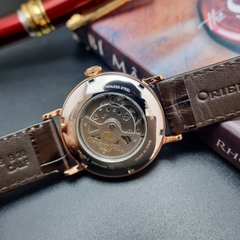 Đồng Hồ Nam ORIENT Automatic RE-AV0001S00B Dây Da  Đen Vỏ Mạ Rose
