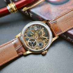 Đồng Hồ Nam Thomas Earnshaw Automatic ES-8049-02  Dây Da Nâu Vỏ Vàng