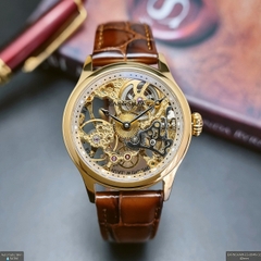 Đồng Hồ Nam Thomas Earnshaw Automatic ES-8049-02  Dây Da Nâu Vỏ Vàng