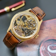 Đồng Hồ Nam Thomas Earnshaw Automatic ES-8049-02  Dây Da Nâu Vỏ Vàng