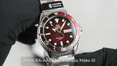 Đồng Hồ Nam Orient Mako  RA-AA0814R19B  Automatic Dây Sắt Mặt Đỏ Sapphire