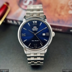 Đồng Hồ Nam Orient Automatic RA-AC0F09L10B Symphony Dây Thép Mặt Xanh