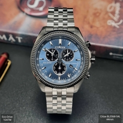 Đồng Hồ Nam Citizen Quartz Eco-Drive PERPETUAL CALENDAR BL8140-80L Dây Sắt Mặt Xanh
