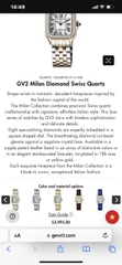 Đồng Hồ Nữ GV2 By Gevril Quartz 12104B Demi Rose Diamond