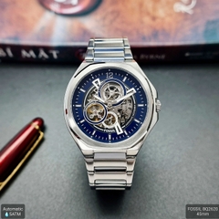 Đồng Hồ Nam Fossil Automatic BQ2620 Dây Sắt Vỏ Trắng Mặt Xanh