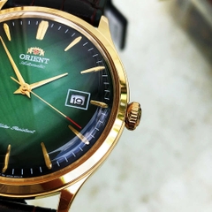 Đồng Hồ Nam ORIENT BAMBINO Dây Da Nâu Mặt Xanh FAC08002F0