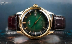 Đồng Hồ Nam ORIENT BAMBINO Dây Da Nâu Mặt Xanh FAC08002F0