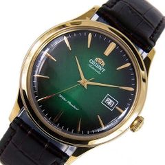 Đồng Hồ Nam ORIENT BAMBINO Dây Da Nâu Mặt Xanh FAC08002F0