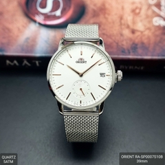Đồng Hồ Nam Orient Quartz RA-SP0007S00C Dây Sắt Lưới Mặt Trắng