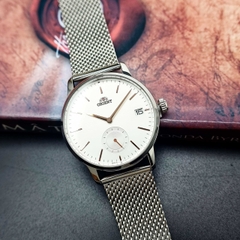 Đồng Hồ Nam Orient Quartz RA-SP0007S00C Dây Sắt Lưới Mặt Trắng