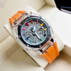 Đồng Hồ Nam Casio Quartz Gsock GA-2100 Custom  Dây Nhựa Full Màu Sport