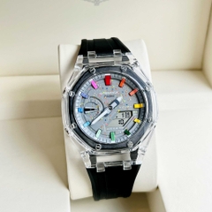 Đồng Hồ Nam Casio Quartz Gsock GA-2100 Custom  Dây Nhựa Full Màu Sport