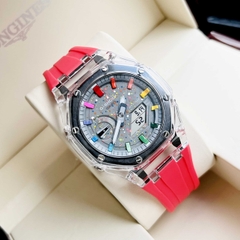 Đồng Hồ Nam Casio Quartz Gsock GA-2100 Custom  Dây Nhựa Full Màu Sport