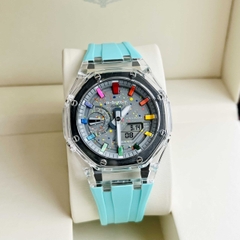 Đồng Hồ Nam Casio Quartz Gsock GA-2100 Custom  Dây Nhựa Full Màu Sport
