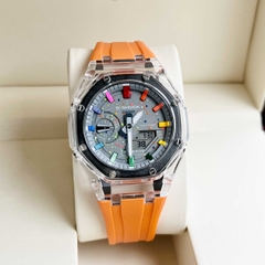 Đồng Hồ Nam Casio Quartz Gsock GA-2100 Custom  Dây Nhựa Full Màu Sport