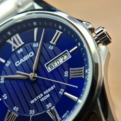 Đồng Hồ Nam Casio MTP-1384D-2AVDF Quartz Dây Da Mặt Xanh