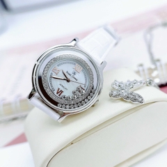 Đồng Hồ Nữ Royal Crown 3638 Da Trắng