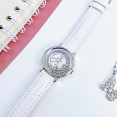 Đồng Hồ Nữ Royal Crown 3638 Da Trắng