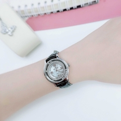 Đồng Hồ Nữ Royal Crown Quartz 3638 Da Đen