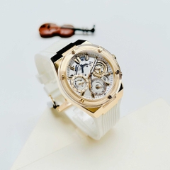 Đồng Hồ Unisex Guess Quartz GW0409L2 Dây Casu Gold