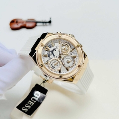 Đồng Hồ Unisex Guess Quartz GW0409L2 Dây Casu Gold