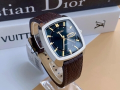 Đồng Hồ Nam Seiko Automatic SNKP27 Dây Da Vuông Mặt Xanh Lá