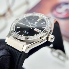 Đồng Hồ Nam Olym Pianus Automatic OP990-45ADGS-GL-D Dây Casu Đen Mặt Đen Sapphire