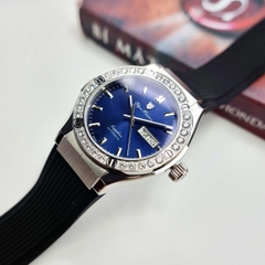 Đồng Hồ Nam Olym Pianus Automatic OP990-45ADGS-GL-X Dây Casu Đen Mặt Xanh Dương